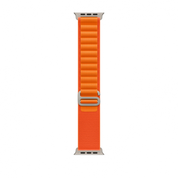 Apple Watch Ultra 49 mm Titanium Case with Orange Alpine Loop