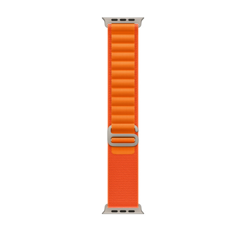 Apple Watch Ultra 49 mm Titanium Case with Orange Alpine Loop