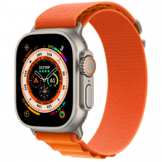 Купить Apple Watch Ultra 49 mm Titanium Case with Orange Alpine Loop