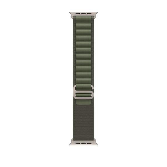 Apple Watch Ultra 49 mm Titanium Case with Green Alpine Loop