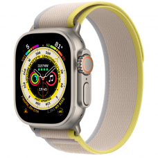 Купить Apple Watch Ultra 49 mm Titanium Case with Yellow/Beige Trail Loop