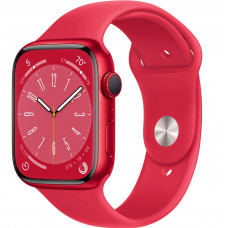 Купить Apple Watch S8 41mm GPS (PRODUCT)RED Aluminum Case / Braided Solo Loop Sport Band