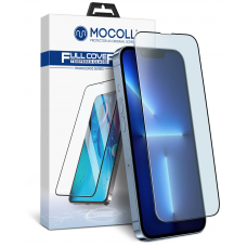 Купить Защитное стекло MOCOLL полноразмерное 2.5D для iPhone 14 / 13 / 13 Pro 6.1 Черное (Серия Rhinoceros)
