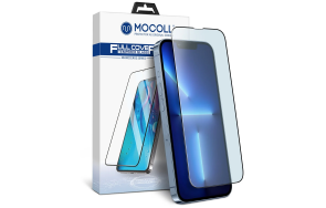 Купить Защитное стекло MOCOLL полноразмерное 2.5D для iPhone 14 Pro 6.1 Черное (Rhinoceros)