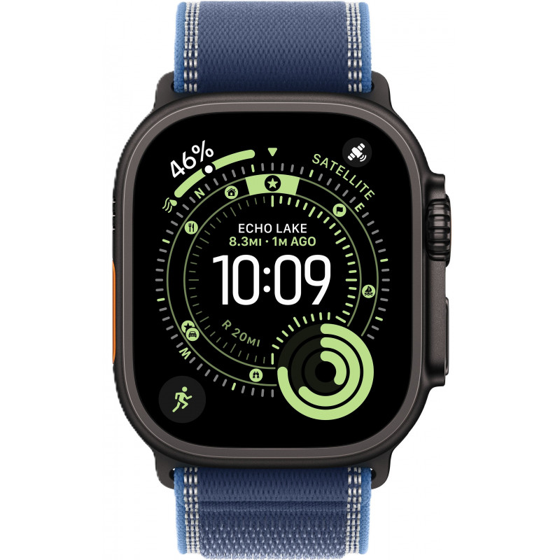 Apple Watch Ultra 3 49mm Trail Loop Blue/Bright Blue / Black Titanium Case