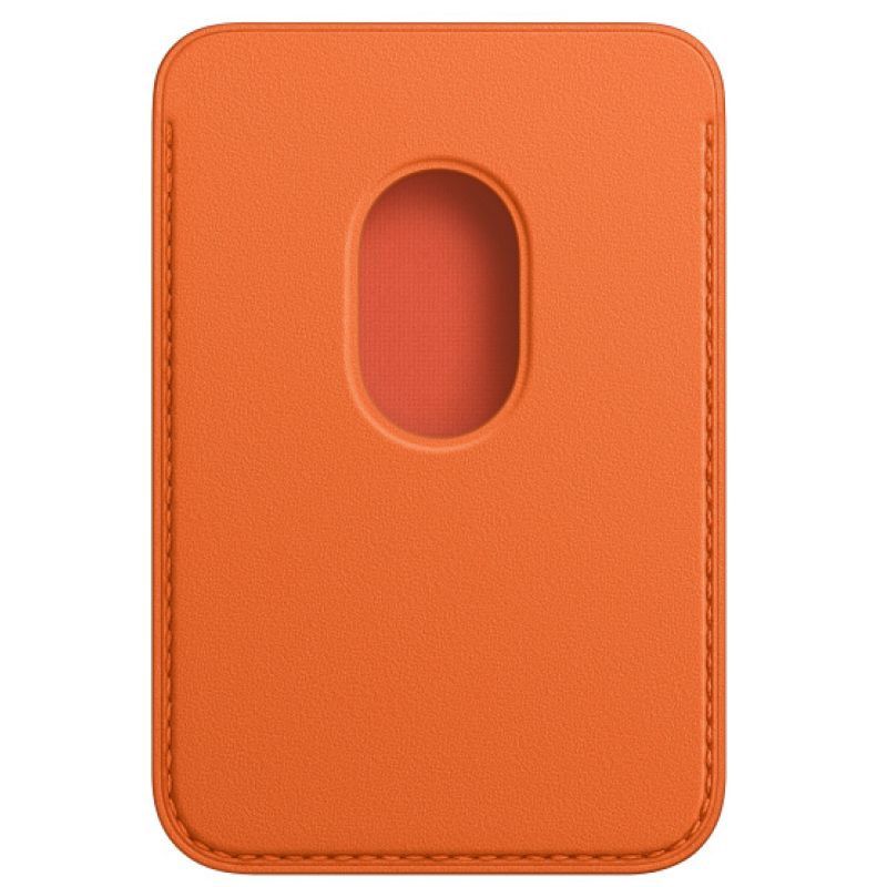 Кардхолдер для Apple iPhone Leather Wallet MagSafe Orange