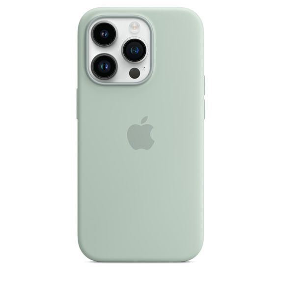 Чехол MagSafe iPhone 14 Pro Max Silicone Cover - Succulent